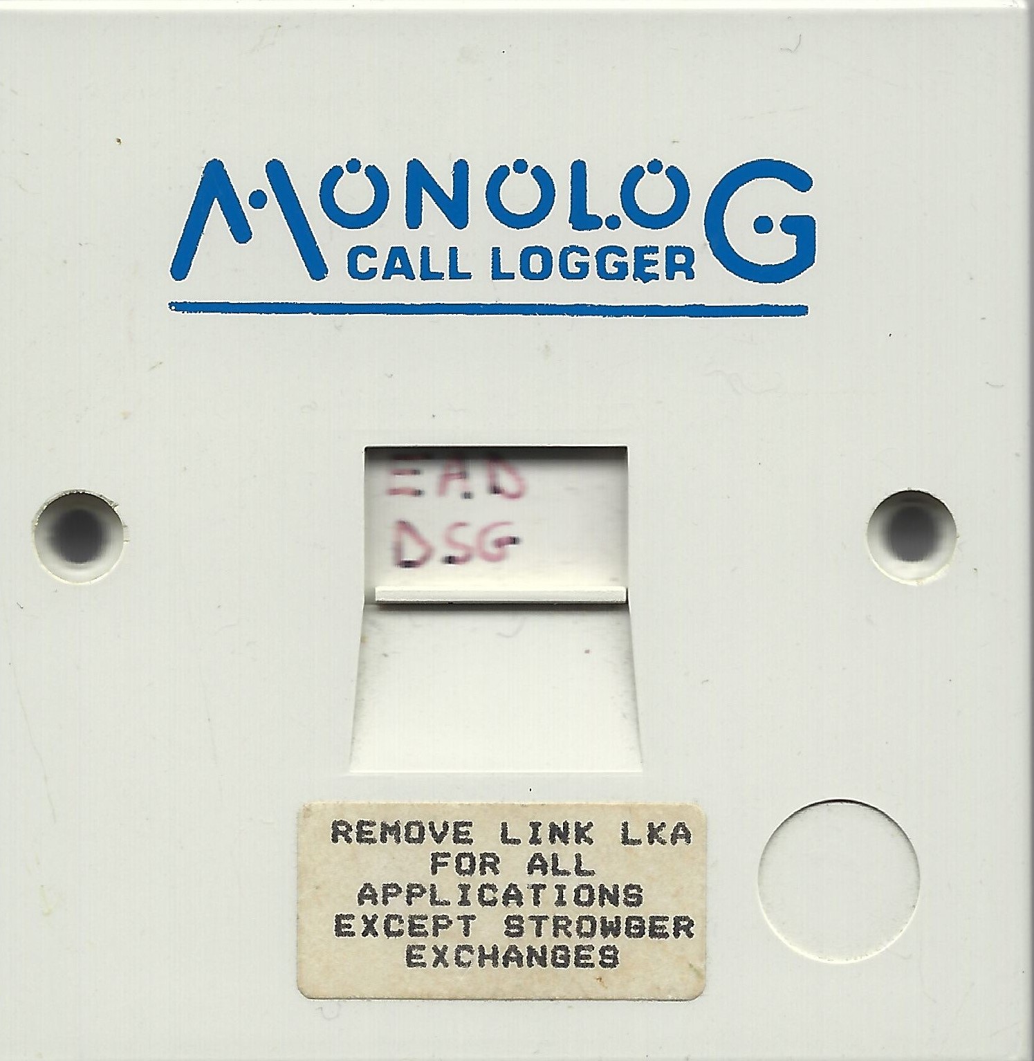 MIU faceplate — same form factor as a standard secondary LJU